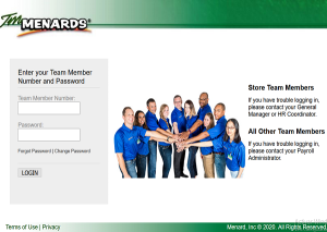 tm menards employee Portal login